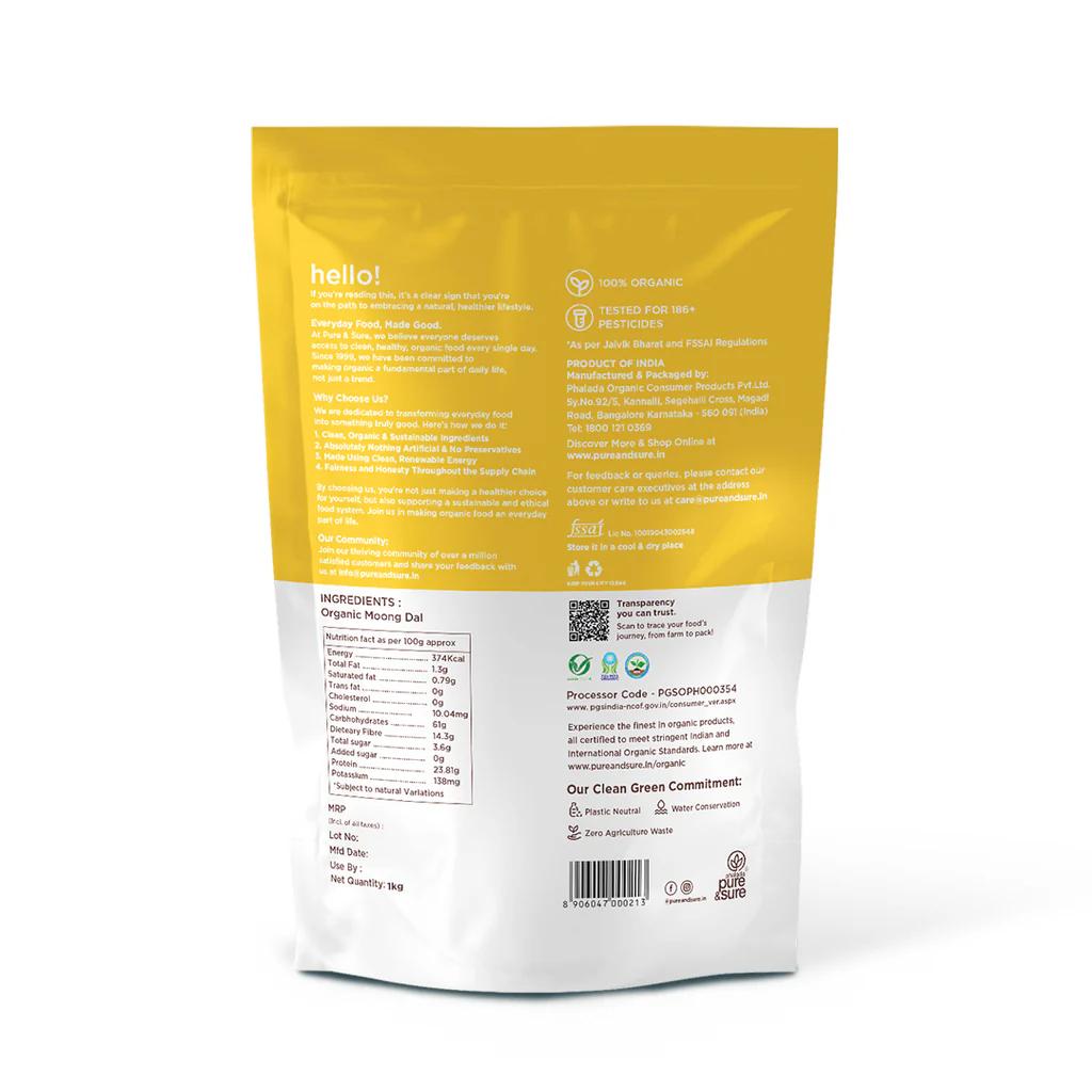 Organic Moong Dal-500G