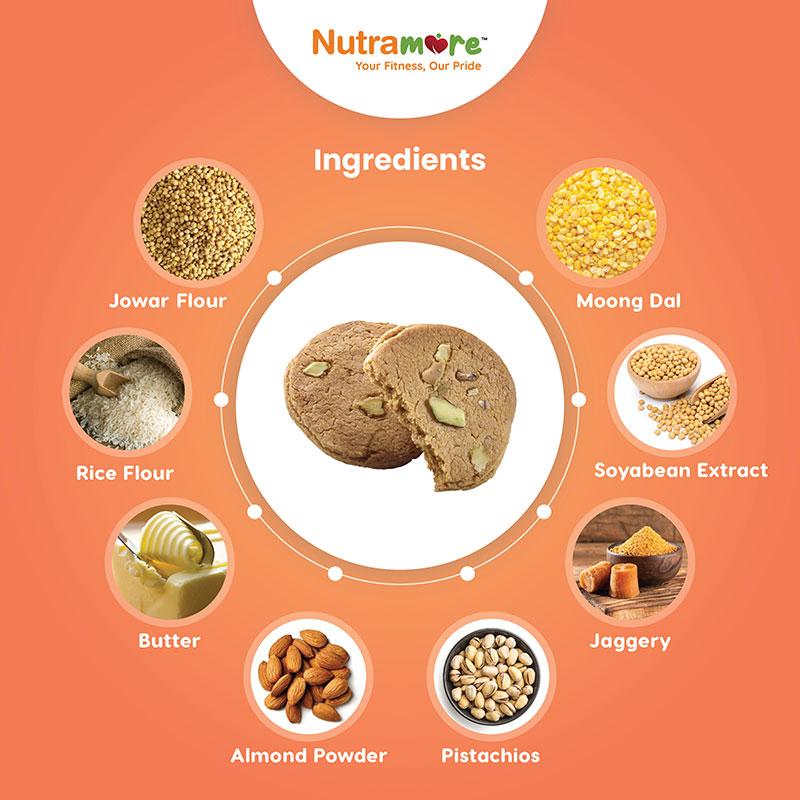 Moong Almond Pistachio Cookies-100g