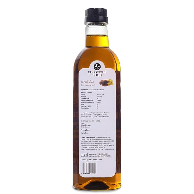 Organic Mustard Oil-1ltr