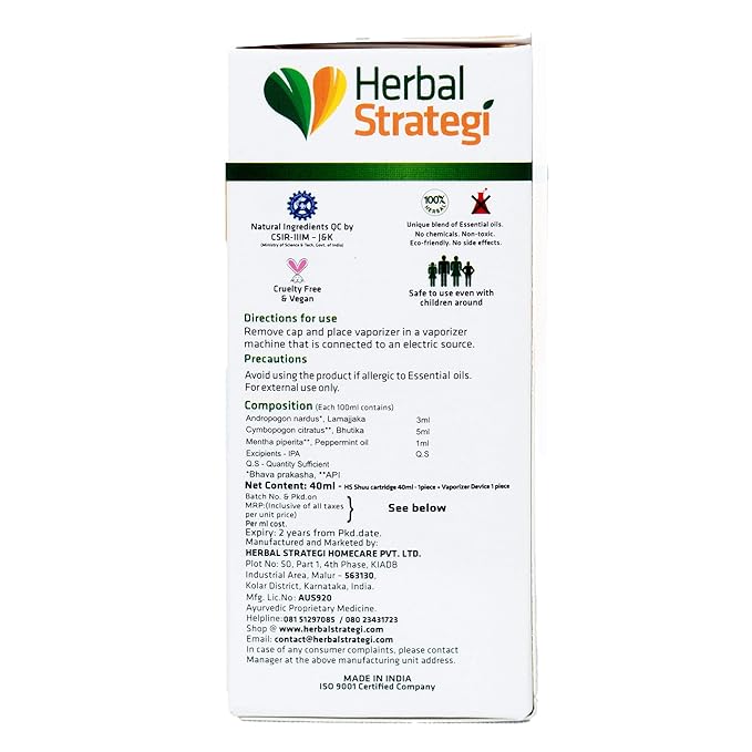 Herbal Mosquito Repellent Vaporizer | Pack Size-40ml