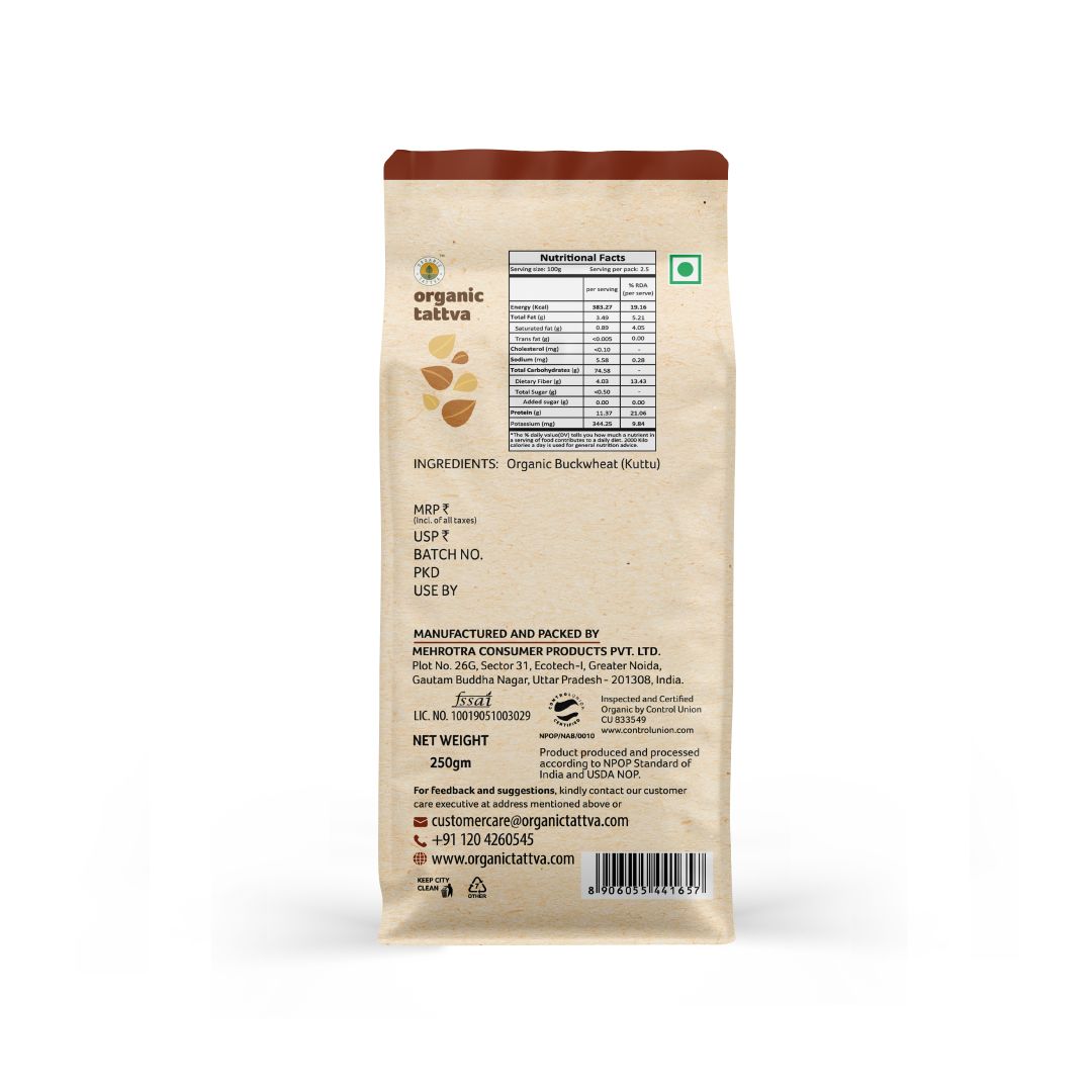 Organic Buckwheat Flour-250g