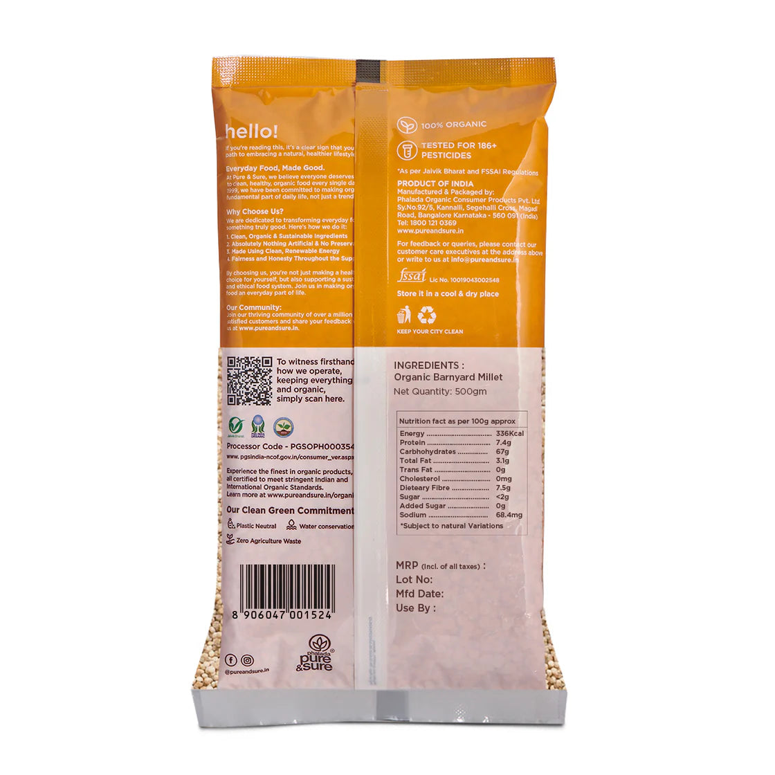 Organic Barnyard Millet -500g