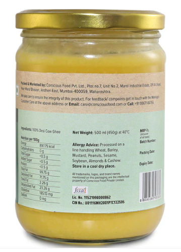 A2 Desi Cow Ghee-500ml