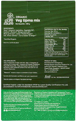 Organic Vegetable Upma-250g