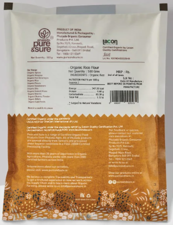 Organic Rice Flour -500g
