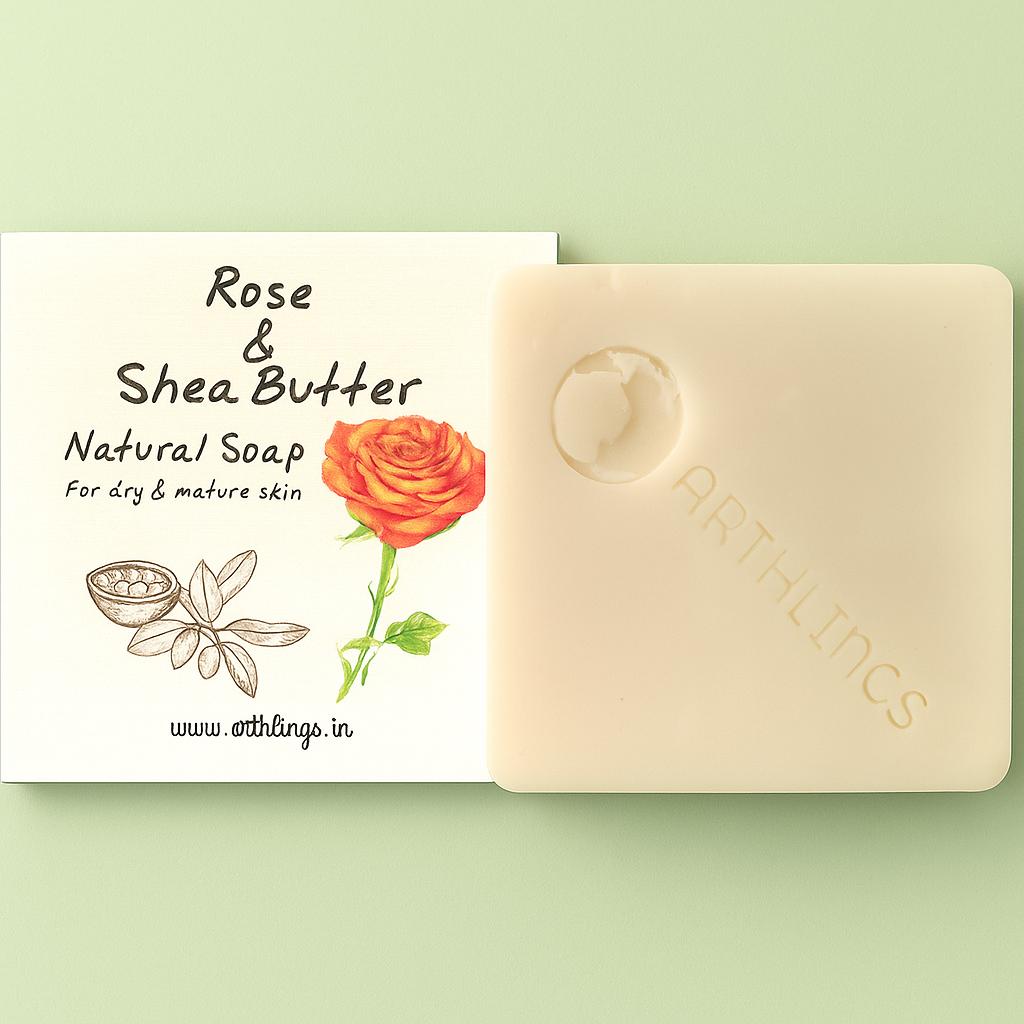 Rose Shea Butter Soap-100g