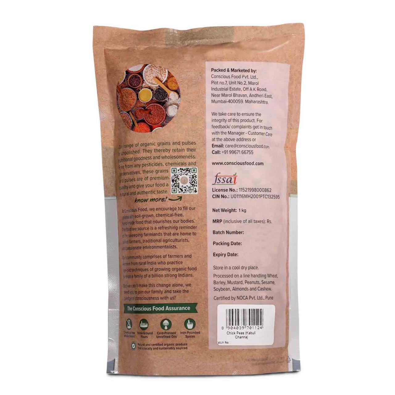 Organic Kabuli Chana-500g