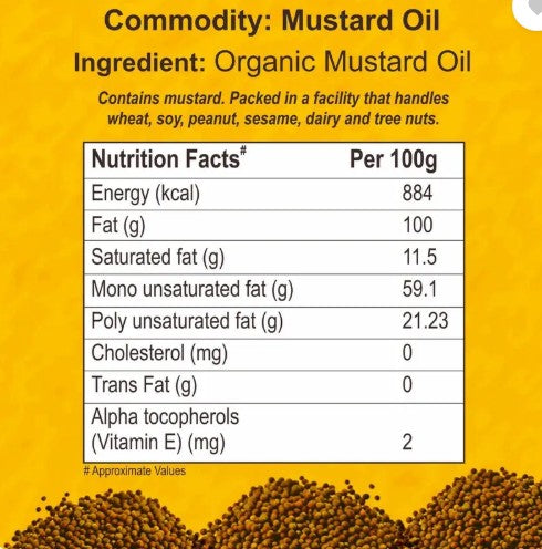 Organic Mustard Oil-1ltr