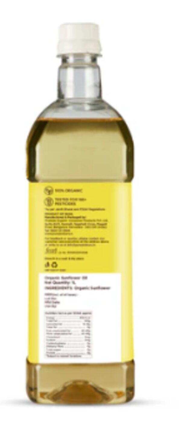 Organic Sunflower Oil-1ltr
