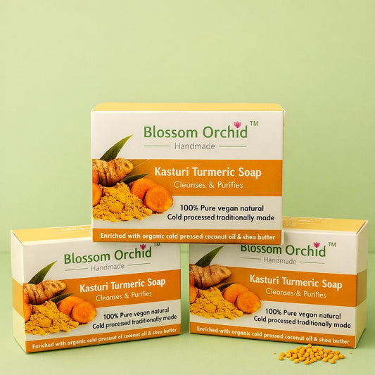 Kasturi Turmeric Handmade Soap-100g