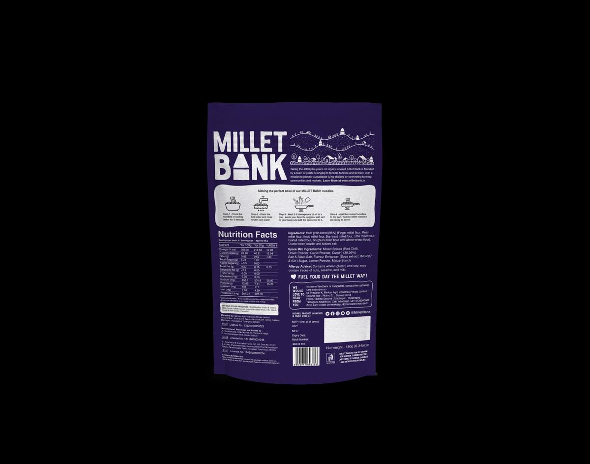 Multi Millet Magic Masala Hakka Noodles-180g