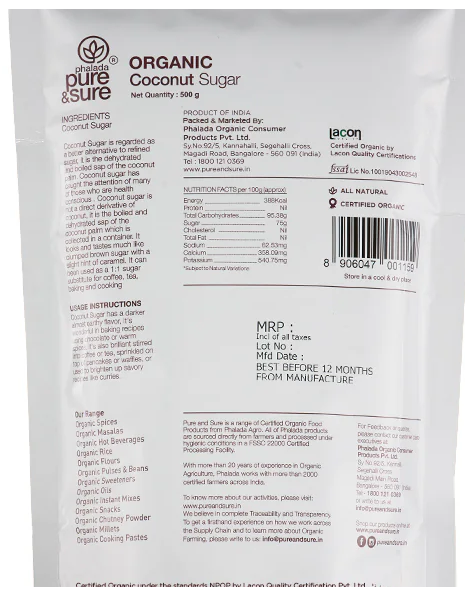 Organic Coconut Sugar-500g