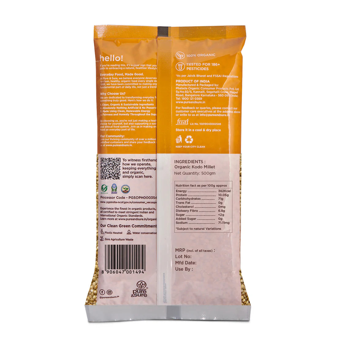 Organic Kodo Millet -500g