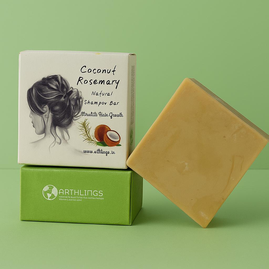 Coconut Rosemary Shampoo Bar-100g