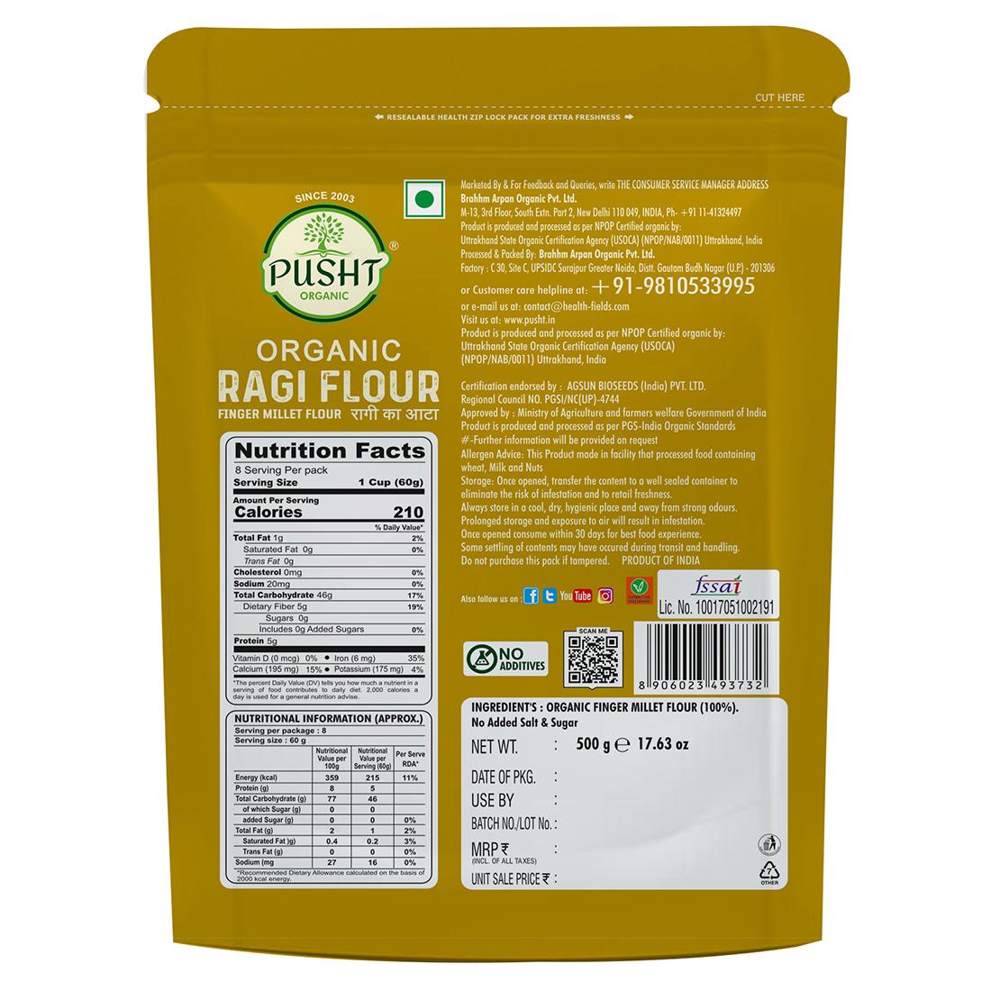 Organic Ragi Flour- 500g