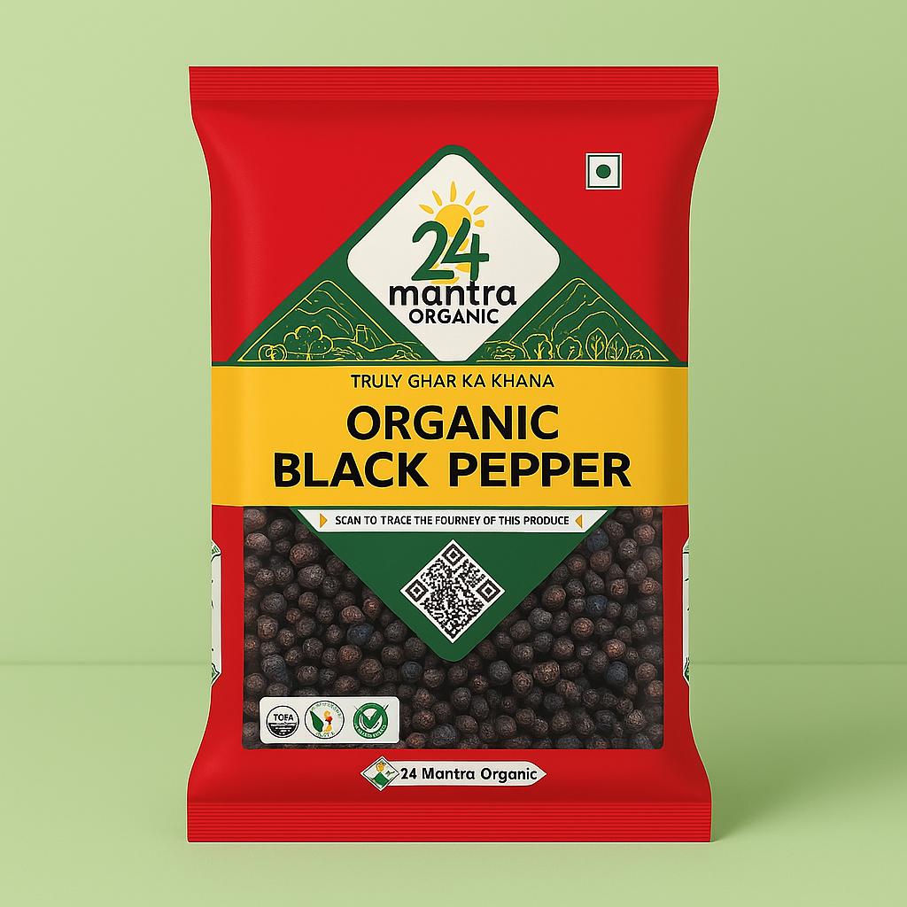Organic Black Pepper Whole-100g