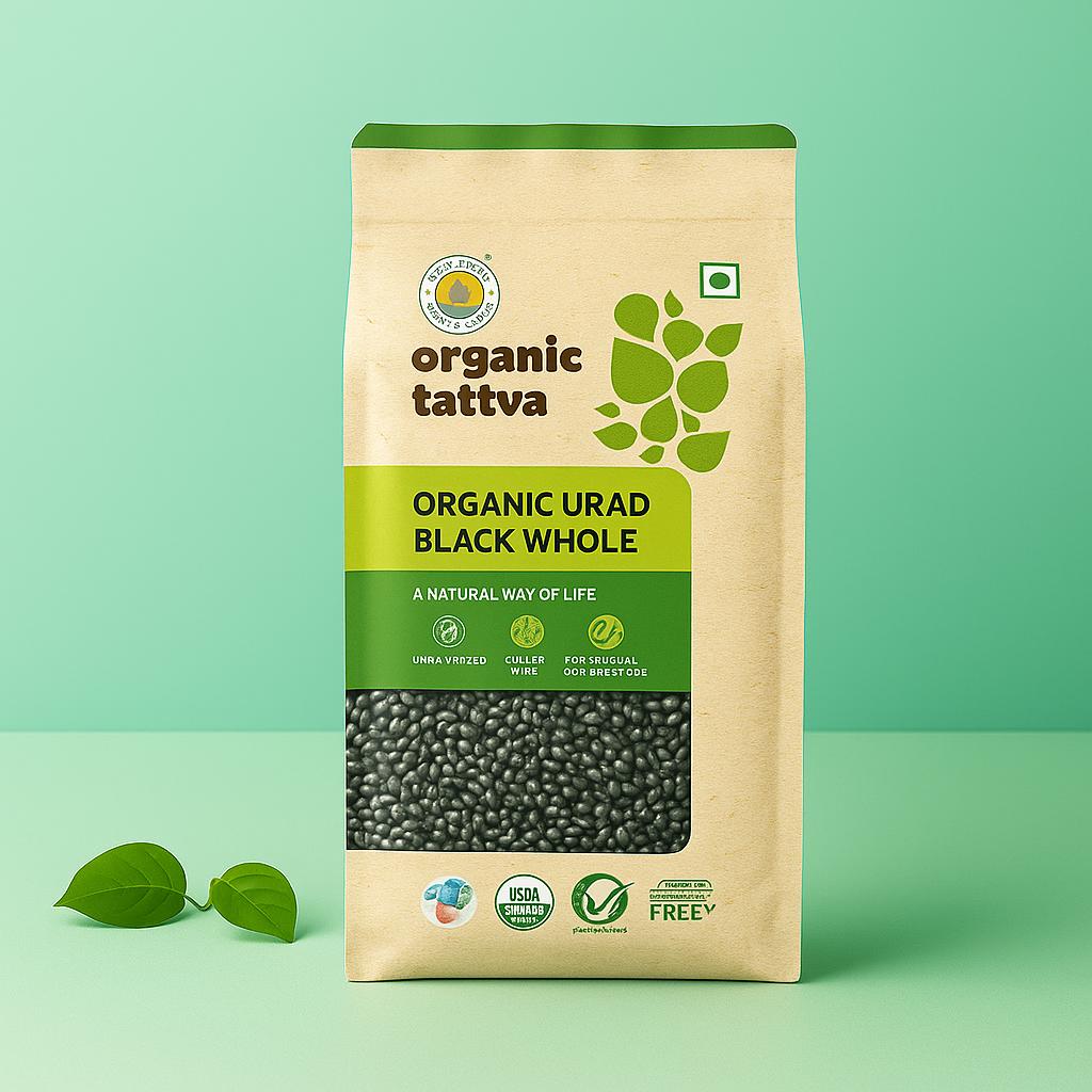 Organic Black Urad Whole-500g