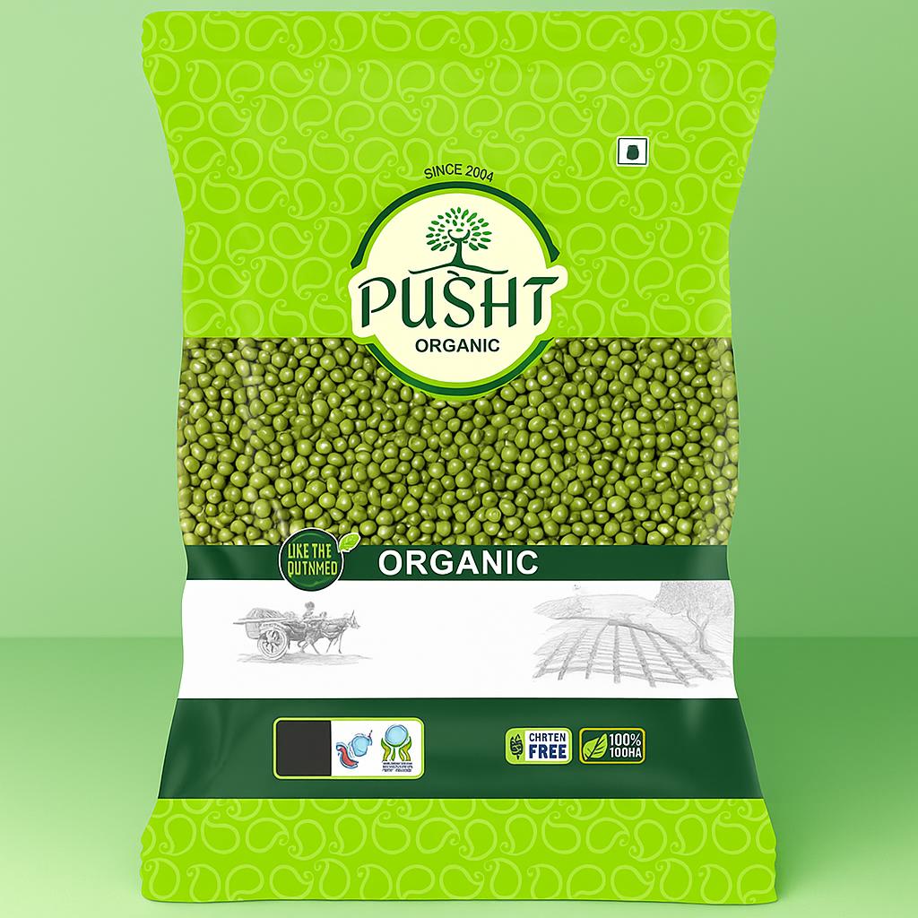 Organic Green Moong Whole-500g