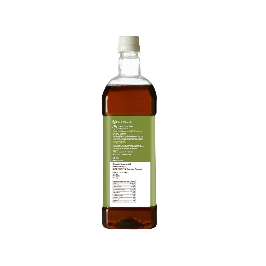 Organic Sesame Oil-1ltr