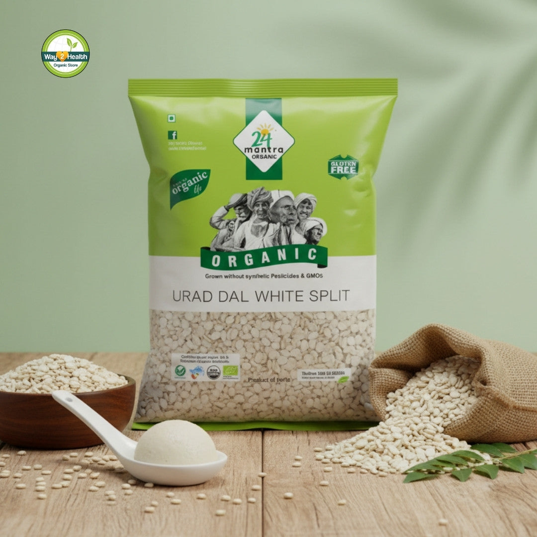 Organic White Urad Dal Split -500g