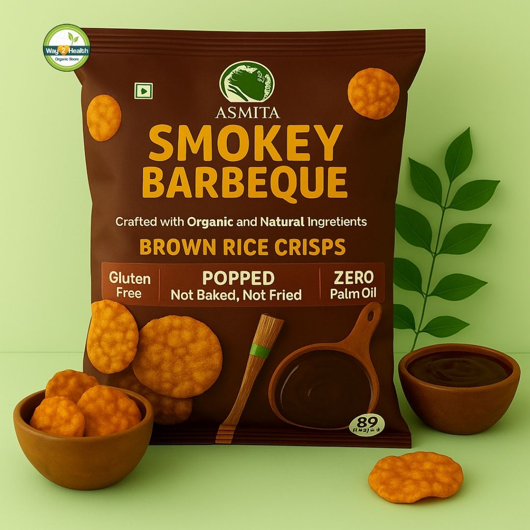 Brown Rice Crisps Smokey Barbeque-50g