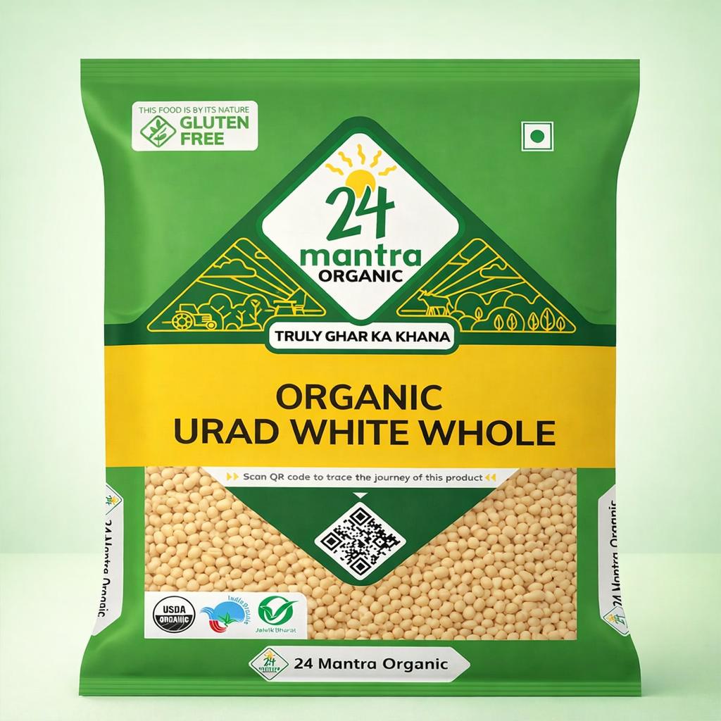 Organic White Urad Dal Whole-500g