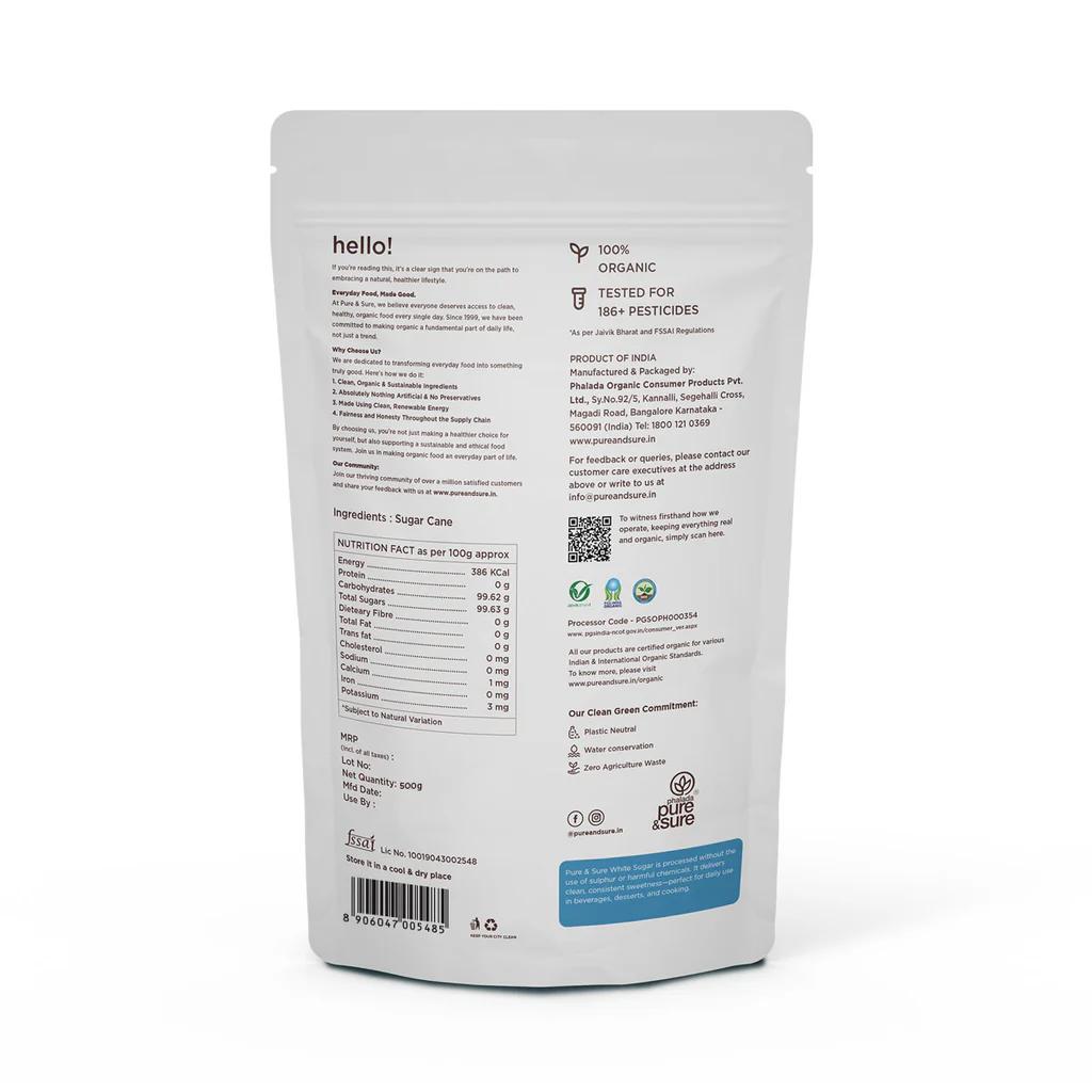 Organic Sulphurless Sugar-1kg
