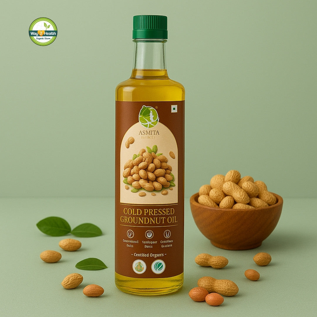 Organic Cold Pressed Groundnut Oil -1ltr