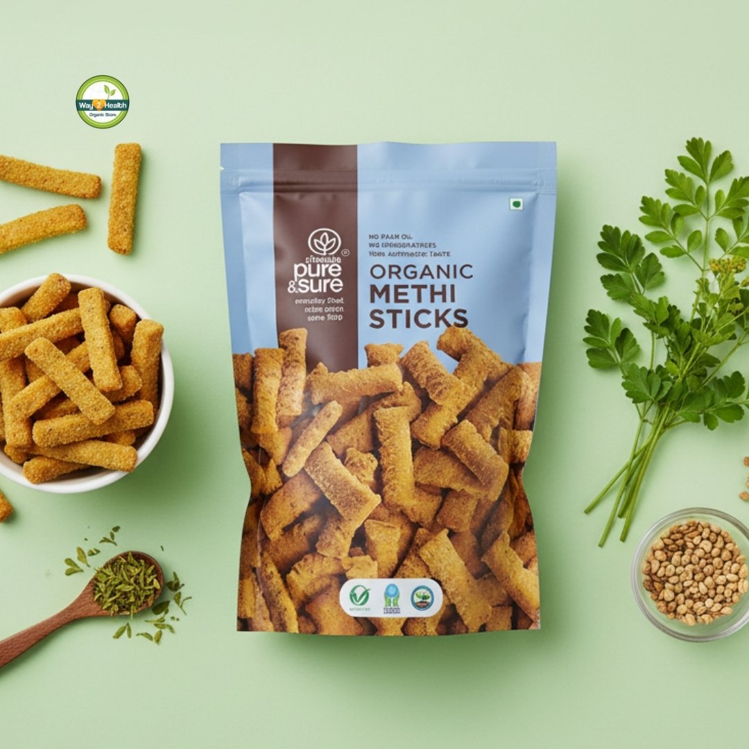Organic Methi Sticks-200g