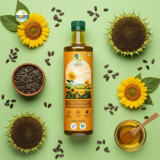 Organic Cold Pressed Sunflower Oil-1ltr